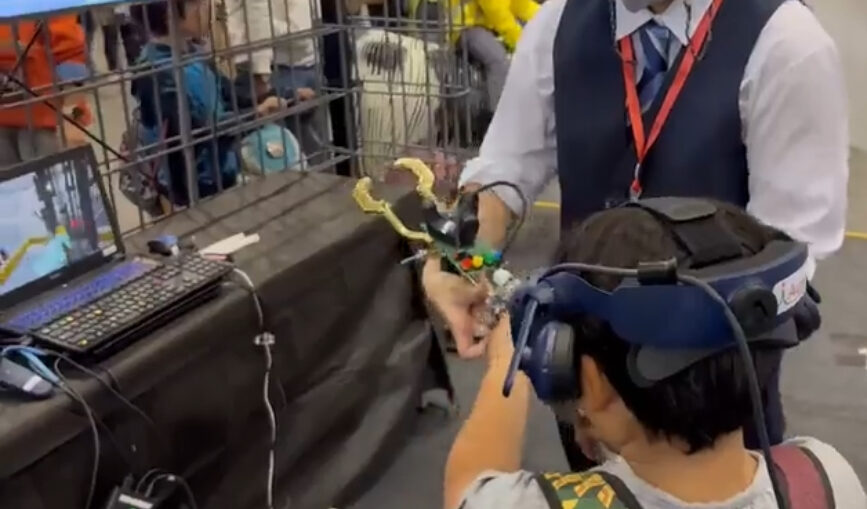 鉄筋　圧接体験　VR