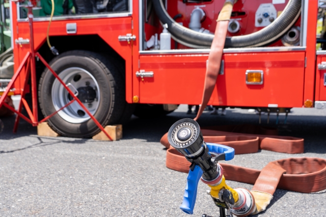 消防車 防水ホース
